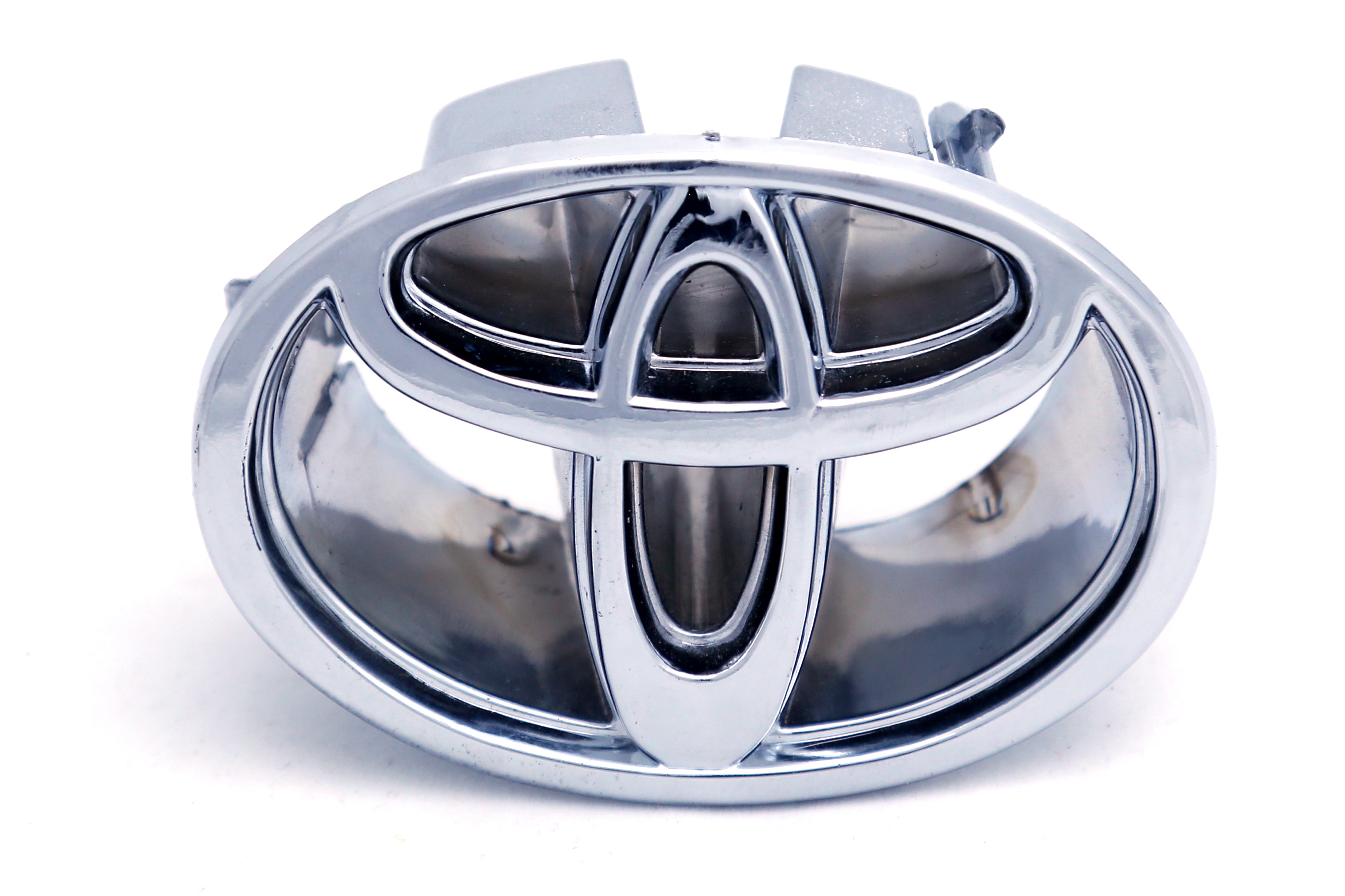 Toyota Logo 2.5x3.5inch-6.5x9cm Indus Grill Big Fitting Chrome LC Badge