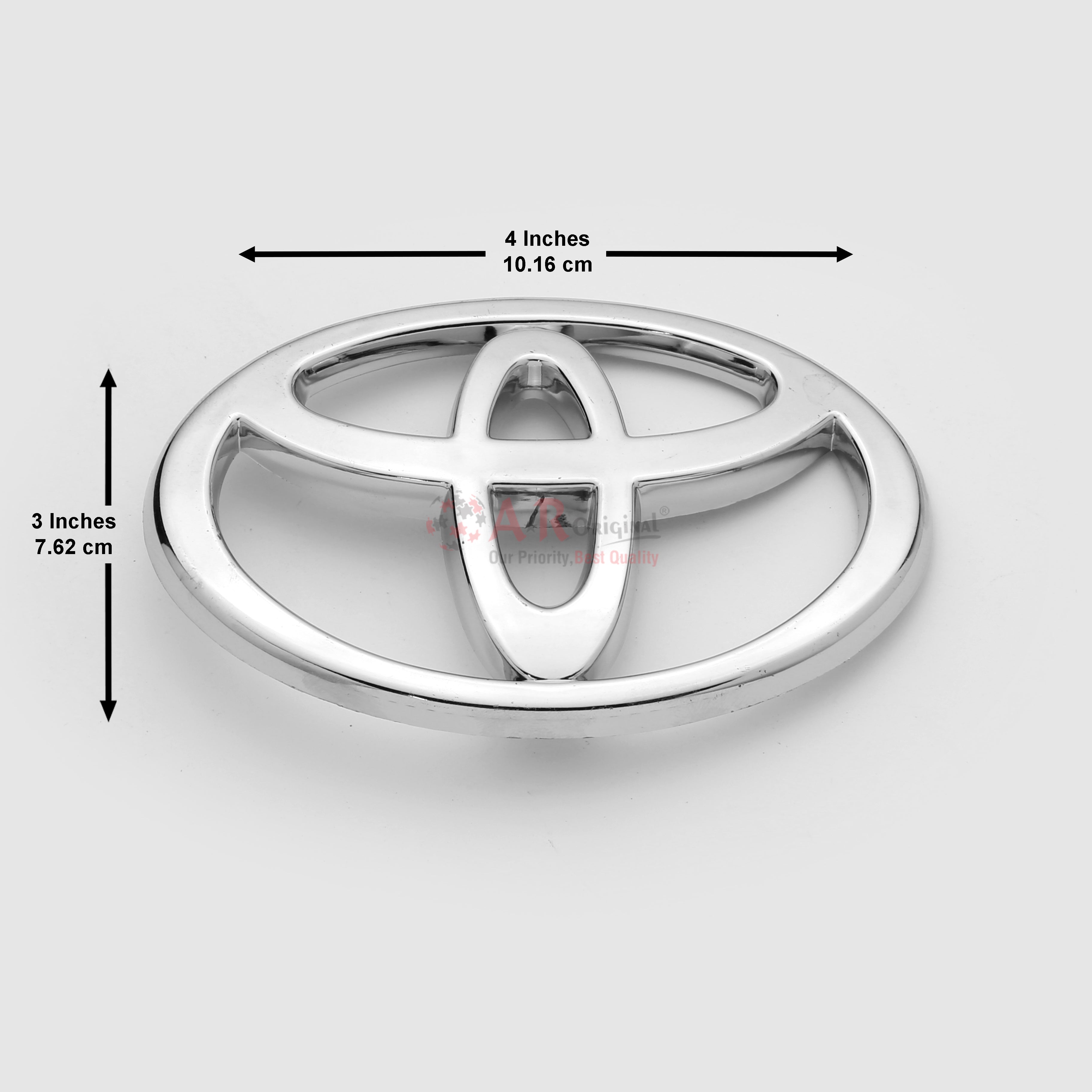 Toyota Logo 3x4inch-7.5x10cm XLi 02-08 Rear Chrome LC Badge