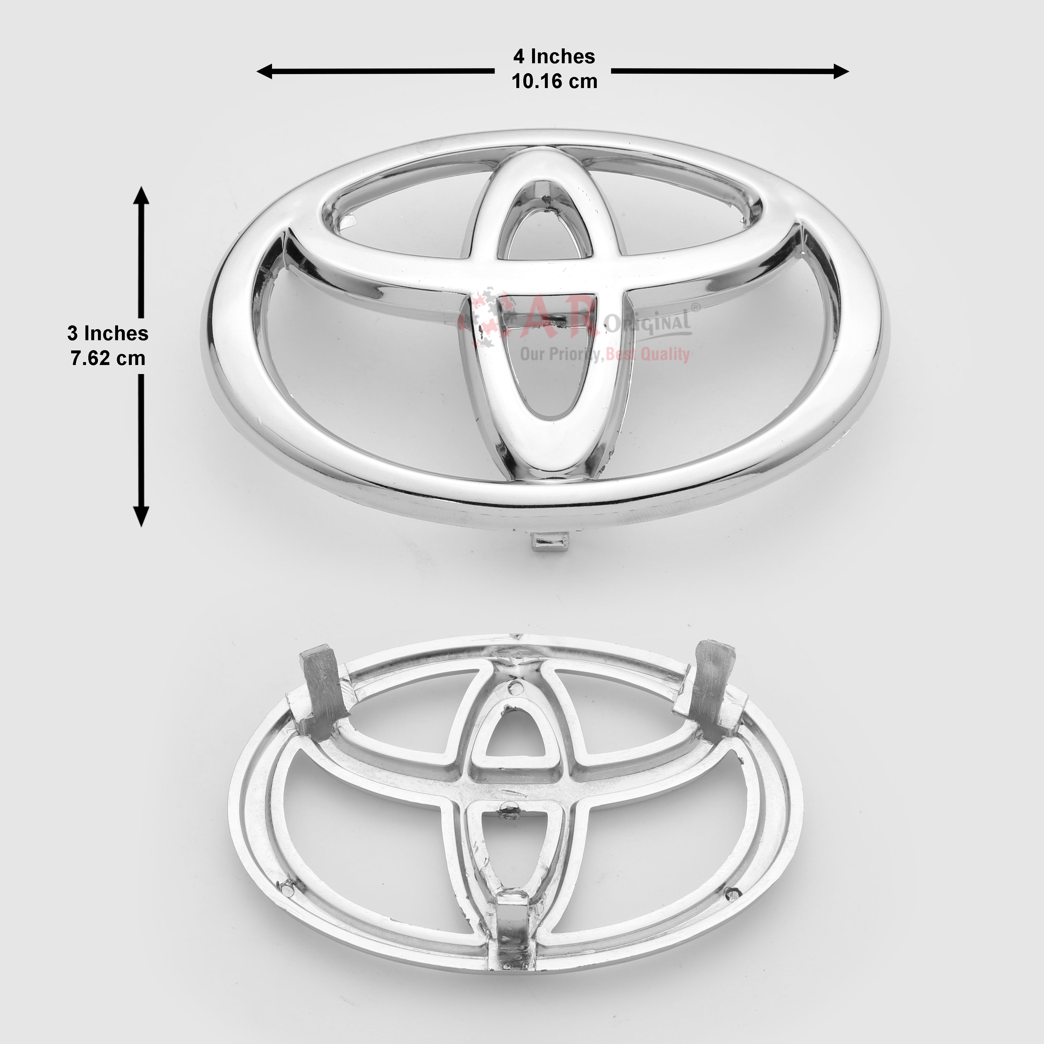 Toyota Logo 3x4inch-7.5x11cm Corolla 2002-08 Front Grill Logo LC Badge