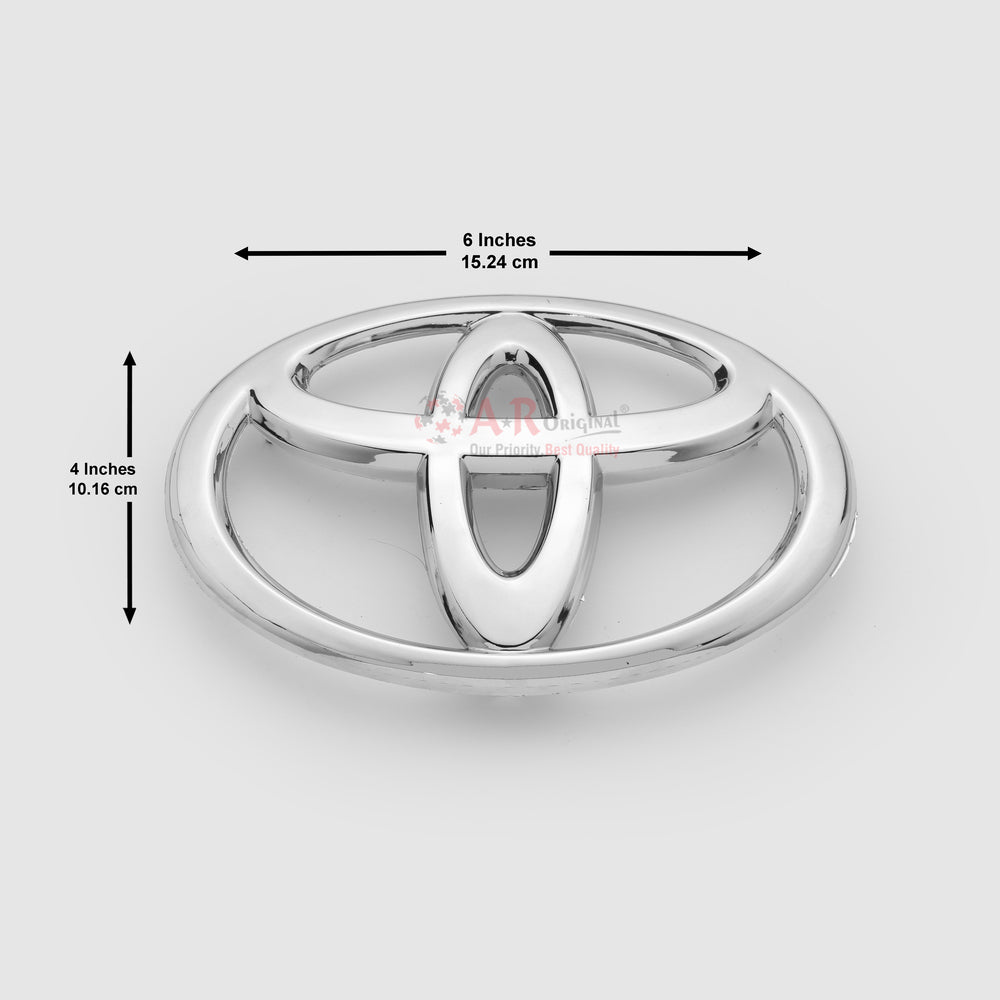 Toyota Logo 4x6inch-10x15cm Yaris Grill Chrome LC Badge