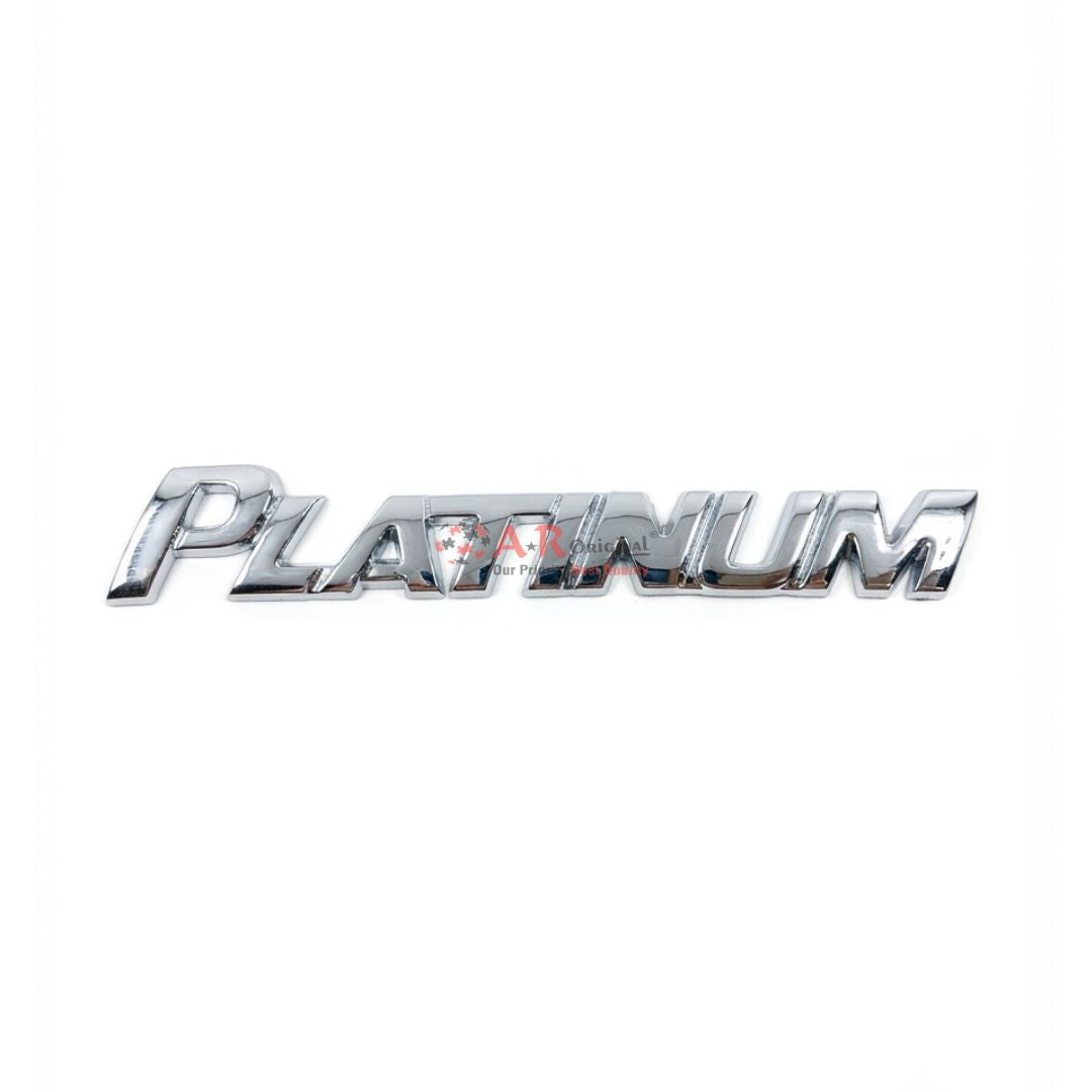 Toyota PLATINUM Rear Emblem 2.3x14.5cm Chrome IP Badge