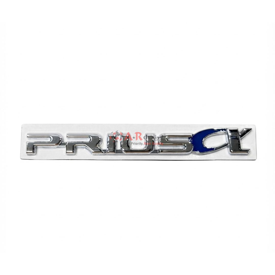 Toyota PRIUS.CX Emblem 1.7x15cm Metal Chrome IP Badge
