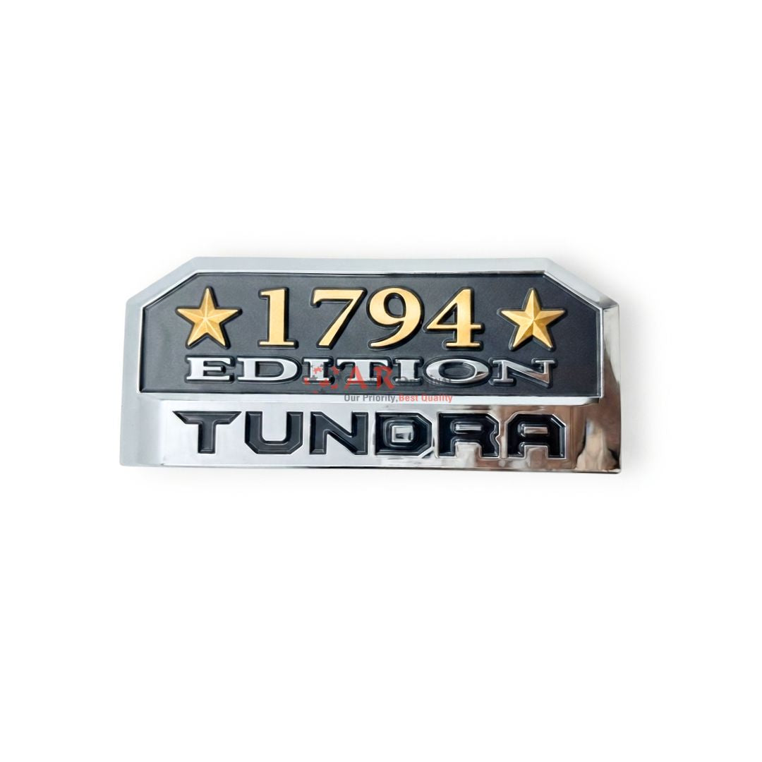 Toyota Tundra 1794 Edition Emblem 7.3x16.8cm Exterior Side Door Chrome IP Badge