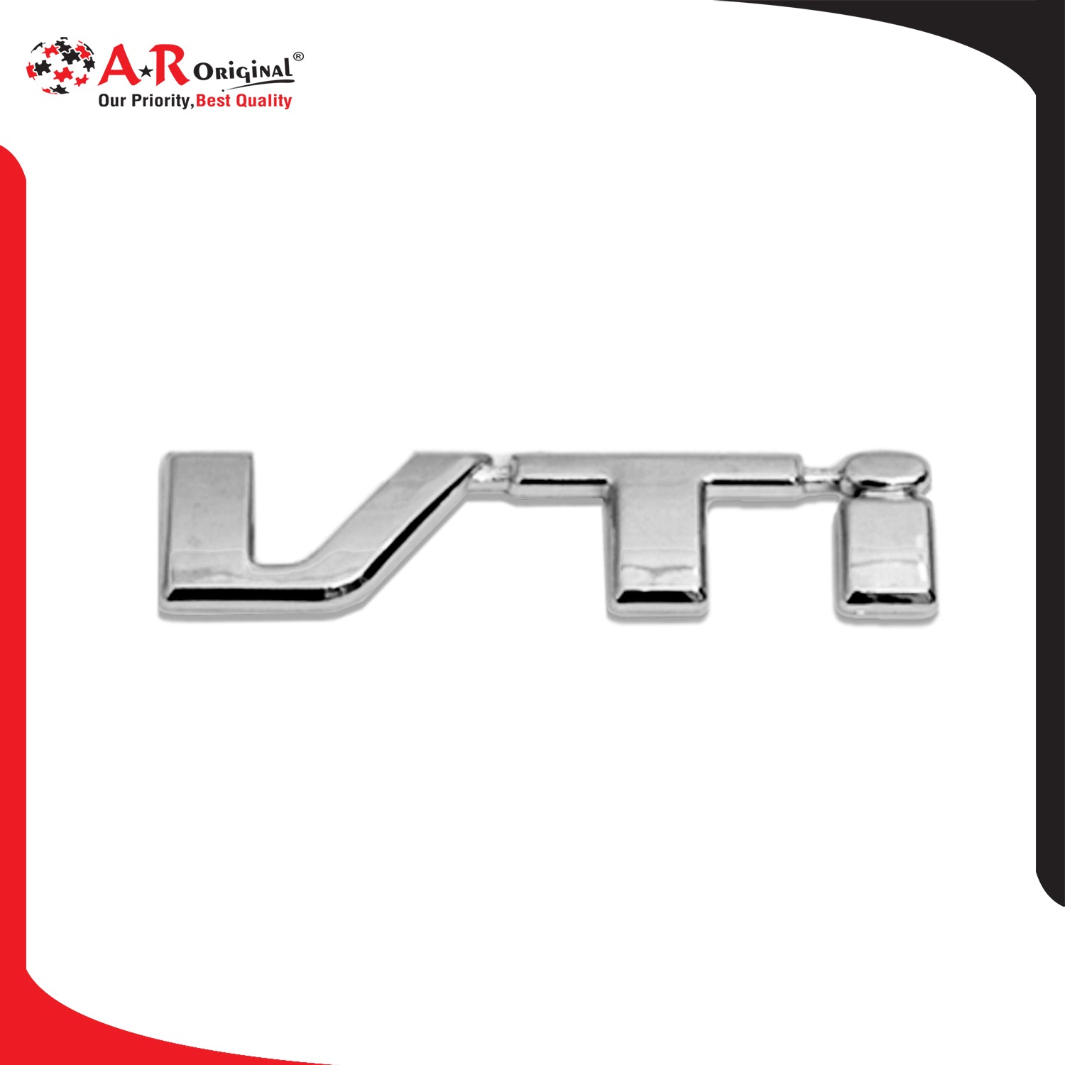 VTi Emblem Civic 2000-05 1x3inch-2.5x9.5cm Chrome LC Badge