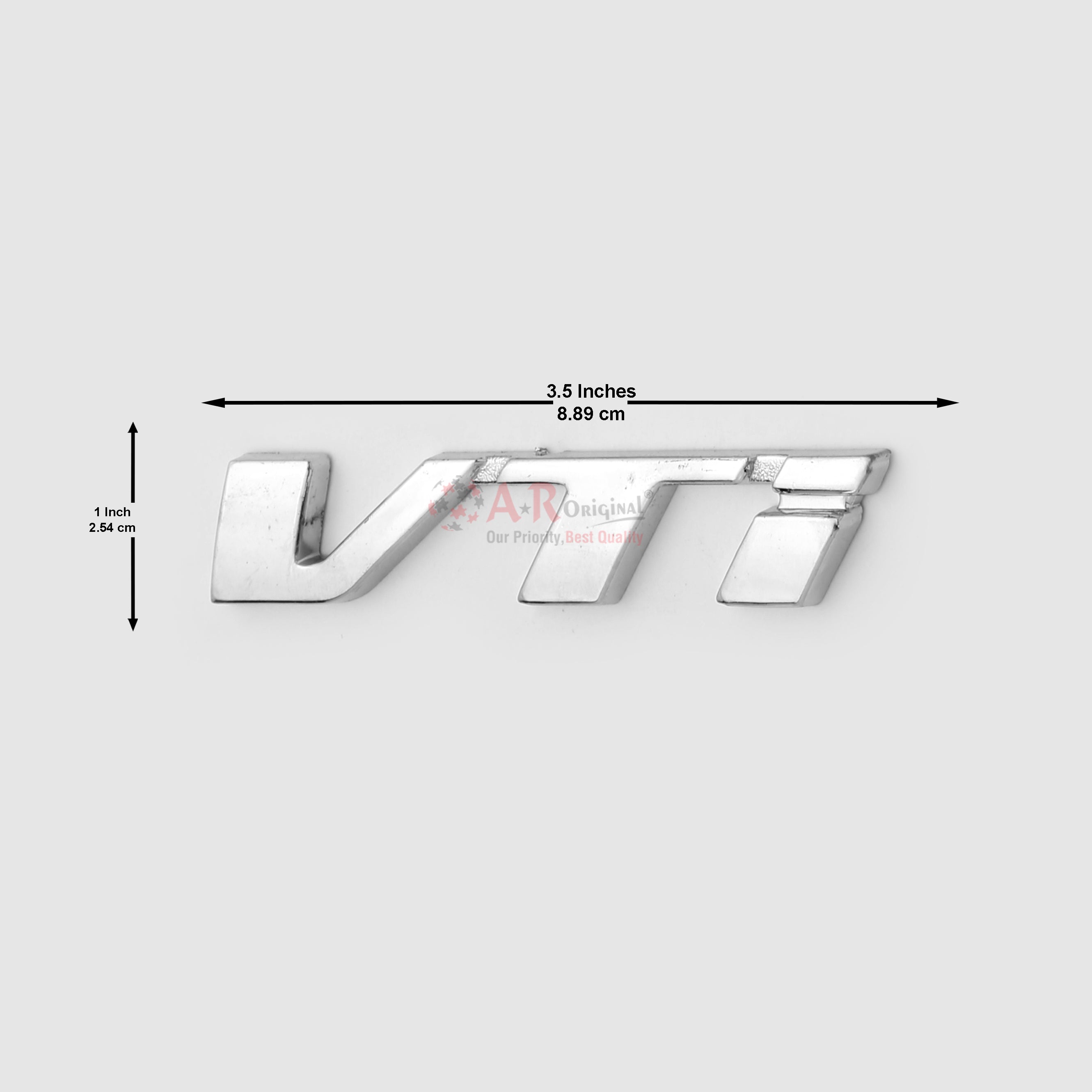 VTi Emblem Reborn 1x3inch-2.5x8cm Chrome LC Badge