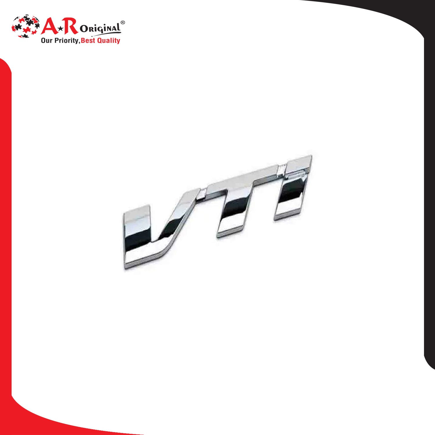 VTi Emblem Reborn 1x3inch-2.5x8cm Chrome LC Badge
