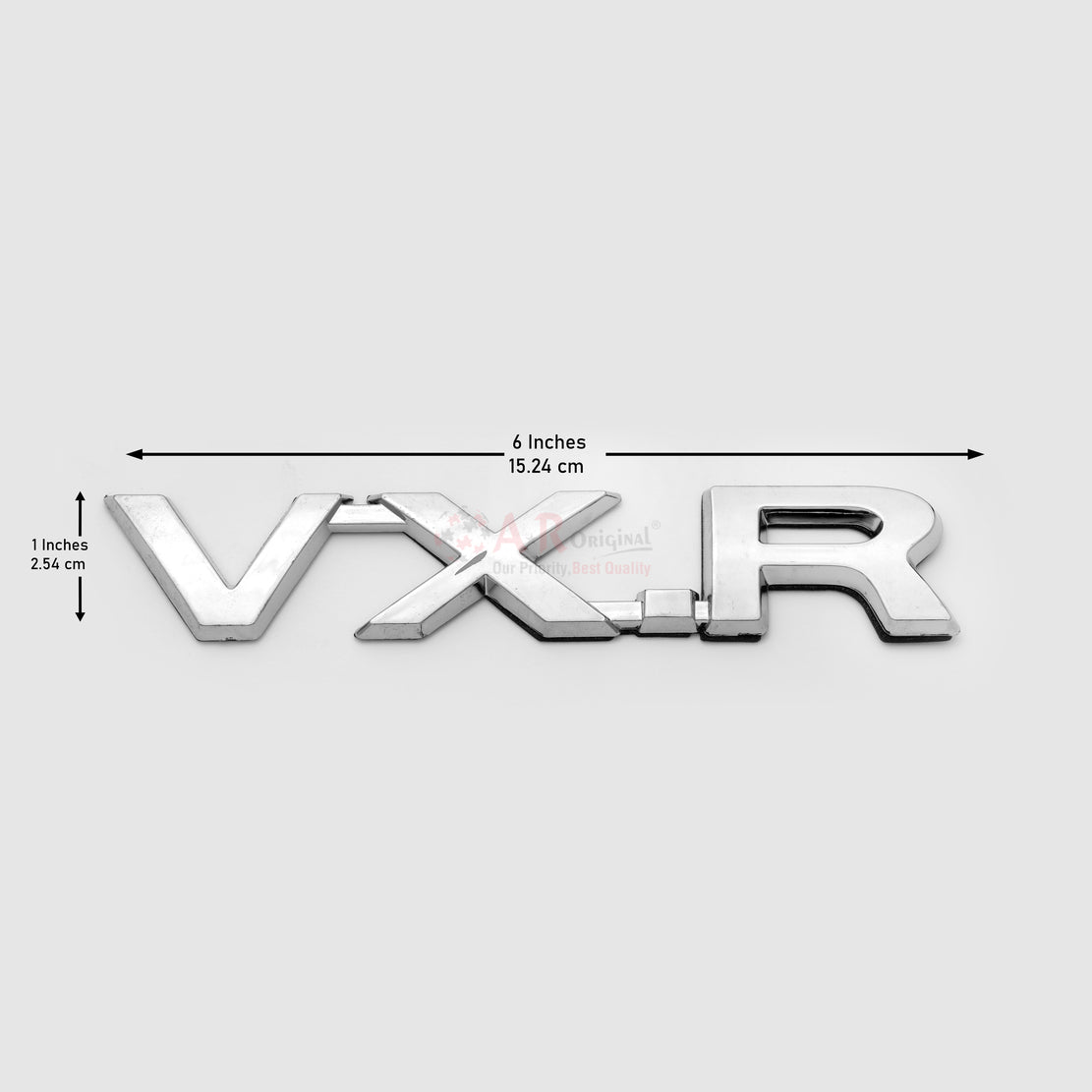VXR Emblem 1x6inch-3x16cm Thick Chrome IP Badge