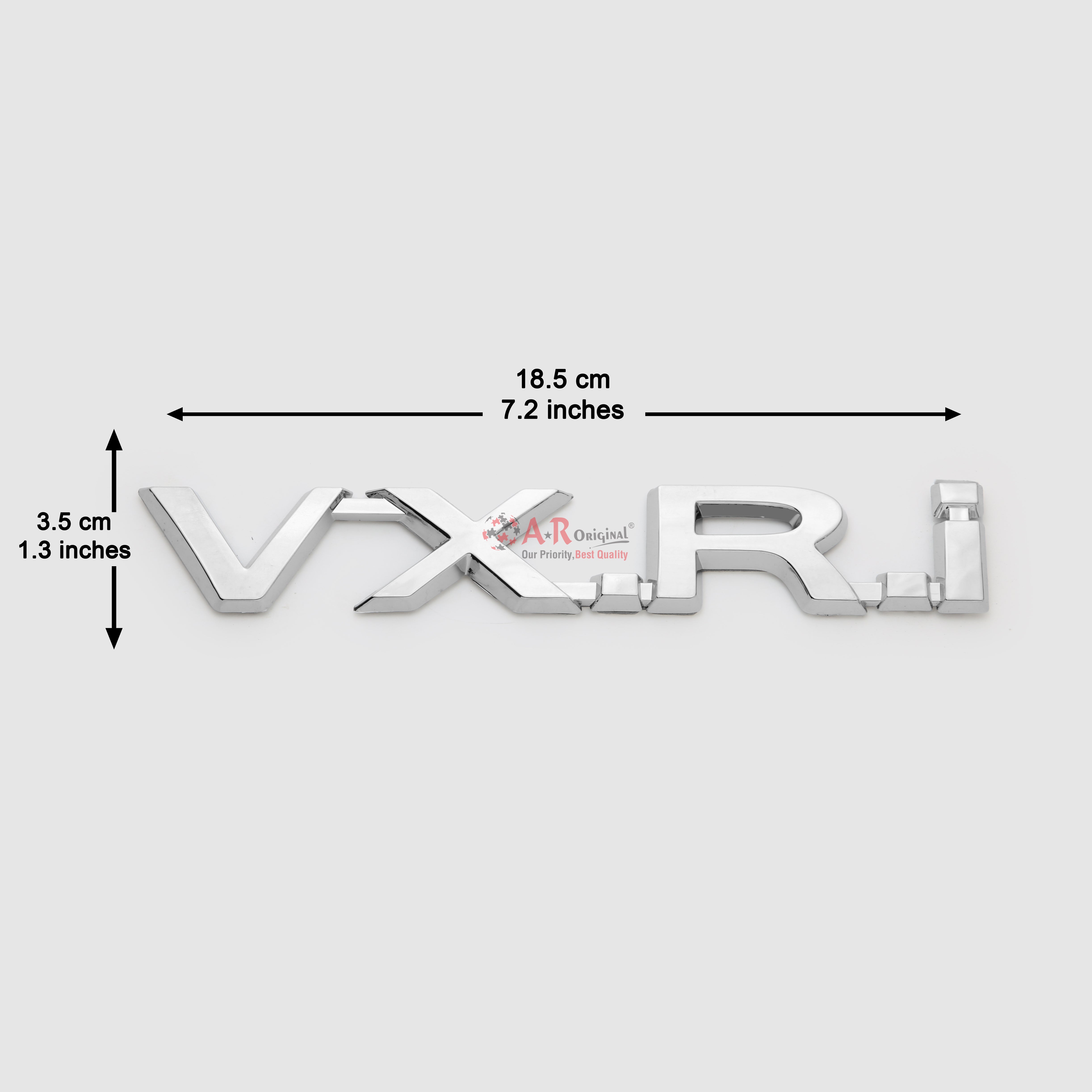 VXRi Emblem 3.5x18.5cm Chrome IP Badge