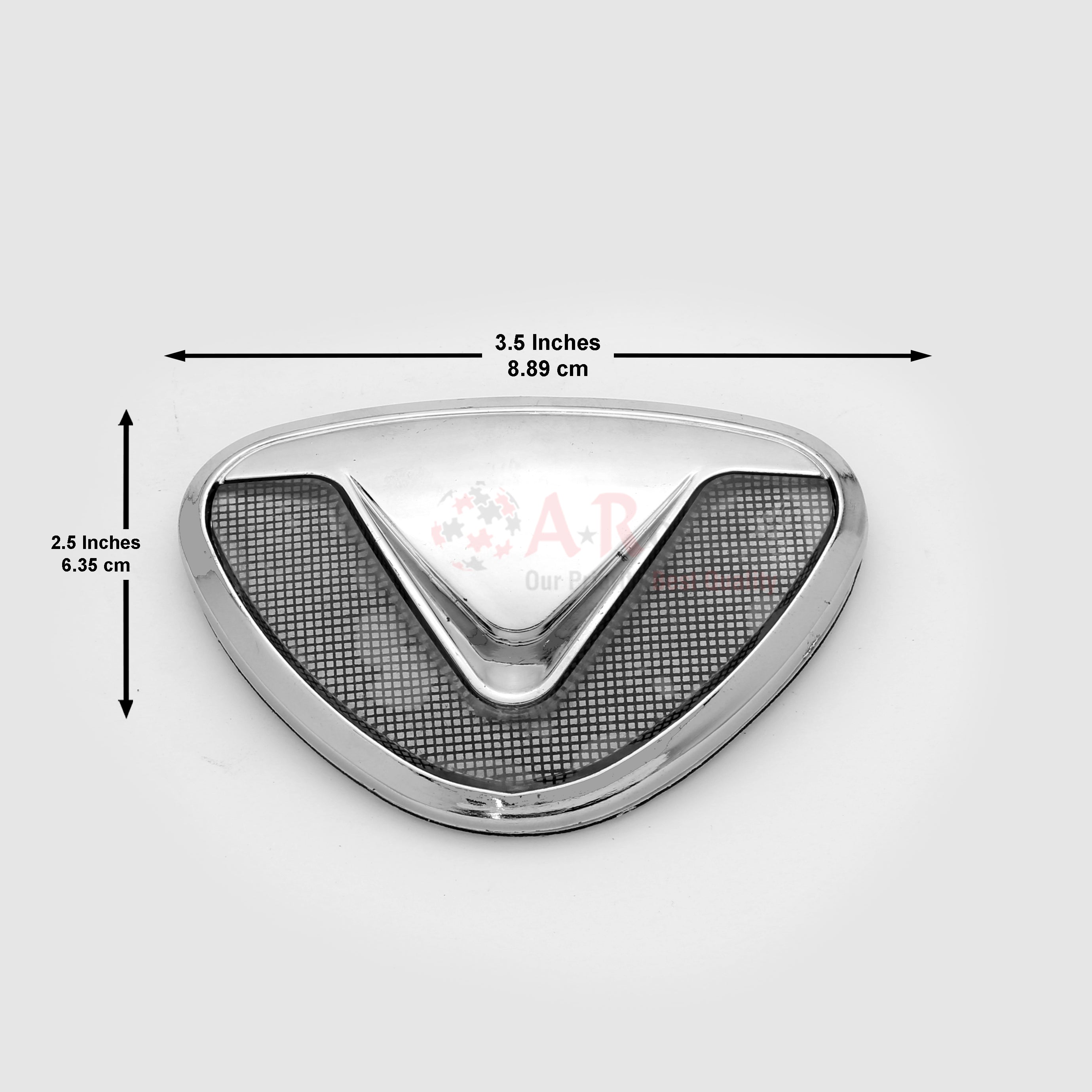 Vitz Logo 2.5x3.5inch-6x9cm Bonnet Old Acrylic Chrome LC Badge