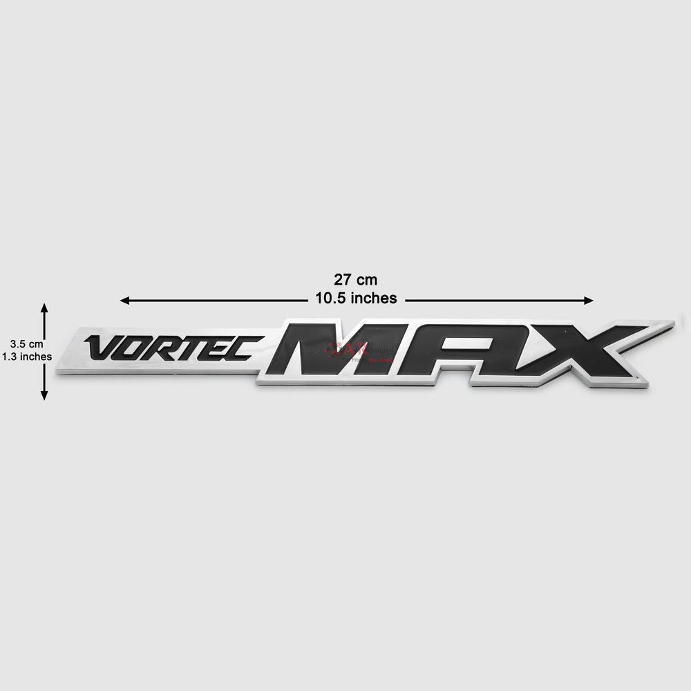 Vortex Max Emblem Chevrolet 3.5x27cm Black Chrome IP Badge