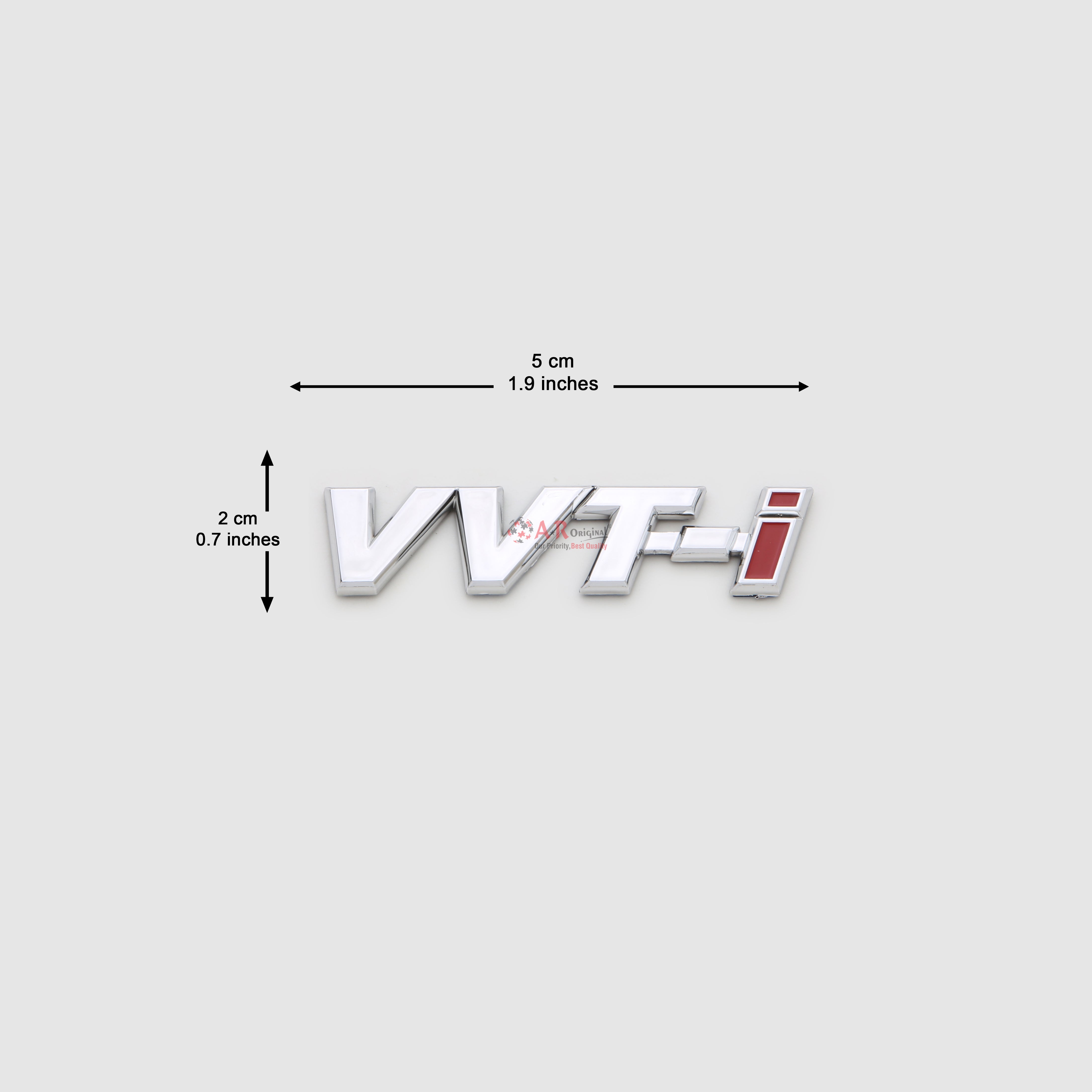 Vvti Emblem 2x5cm Chrome IP Badge
