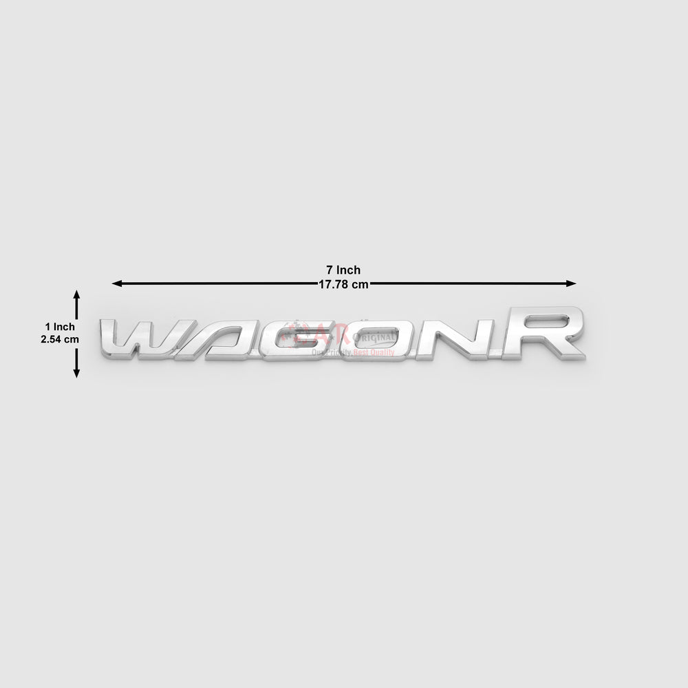 WagonR Emblem 1x7inch-2.5x18cm Chrome LC Badge