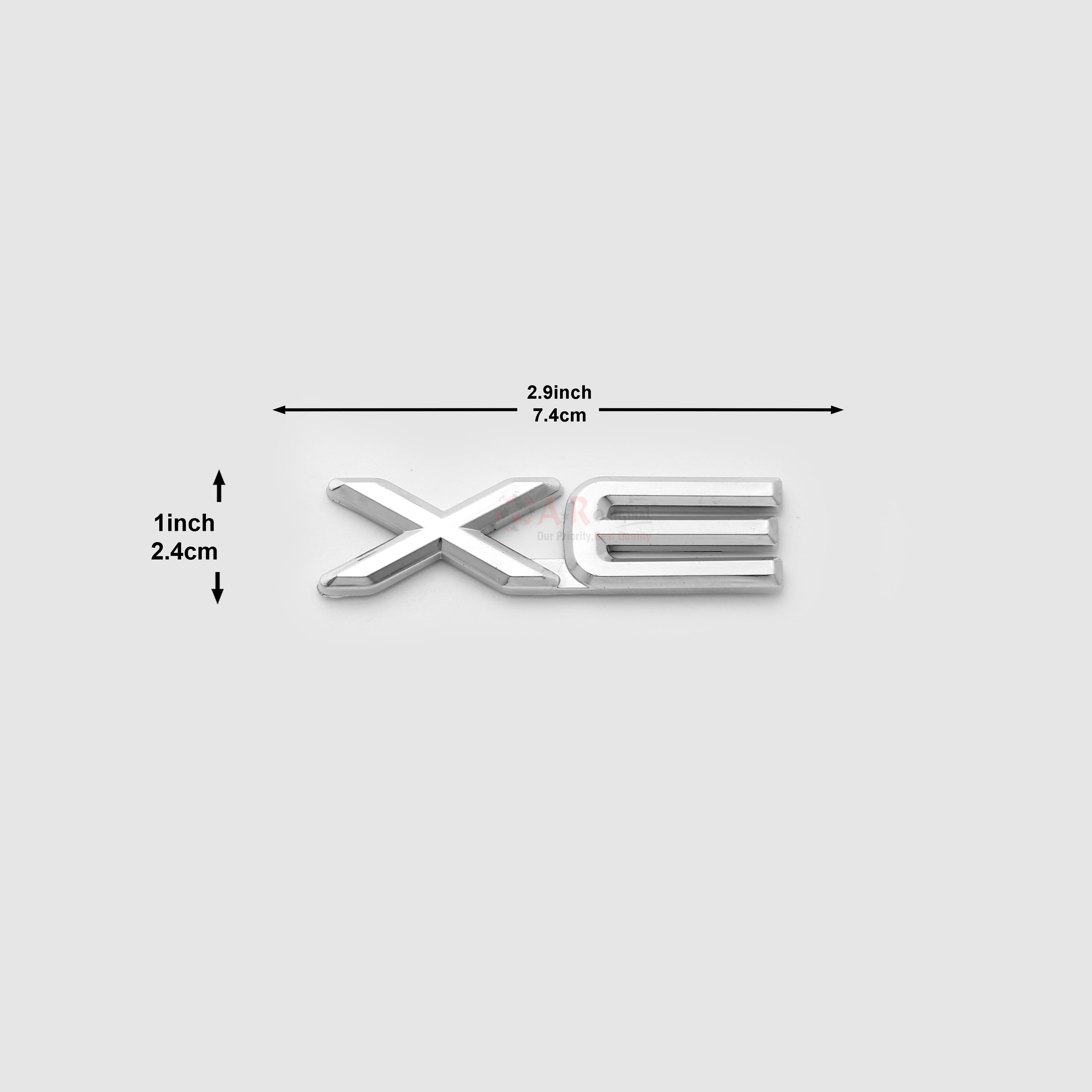 XE Emblem 1x3inch-2.5x7cm Chrome LC Badge