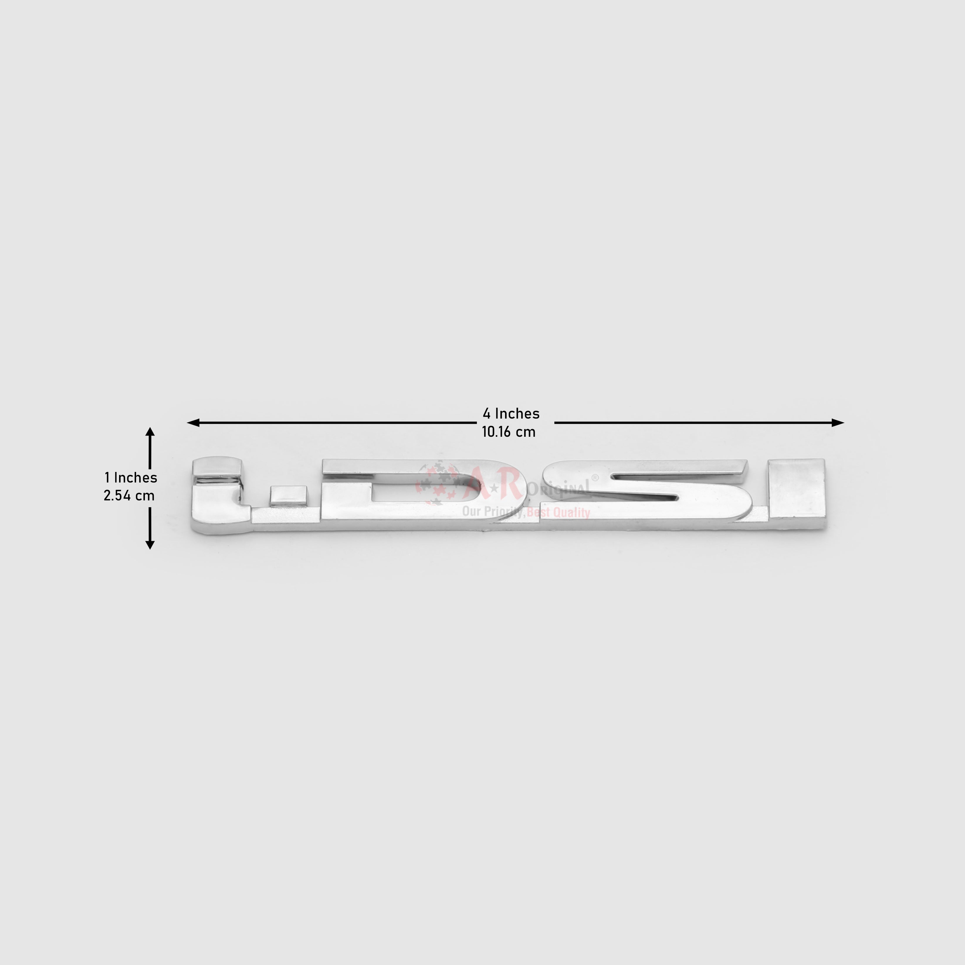 iDSi Emblem City 1x4inch,2.5x10cm Chrome LC Badge